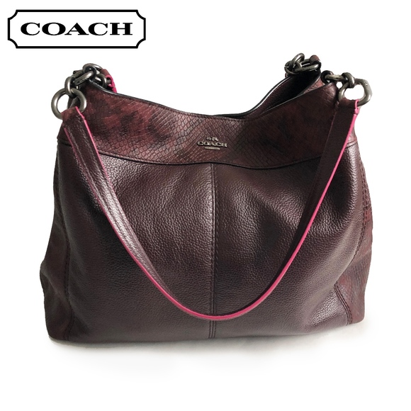 Coach Handbags - Coach Lexy Bag Polished Pebble Leather Bag F20919